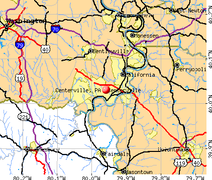 Centerville, PA map