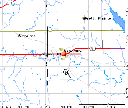 Kingman, KS map