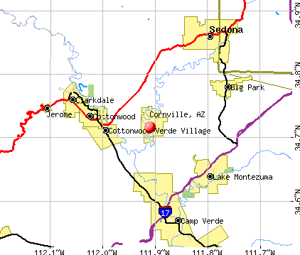 Cornville, AZ map