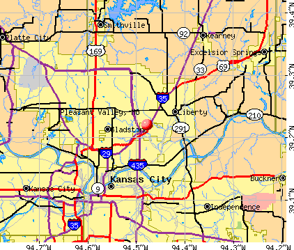 Pleasant Valley, MO map
