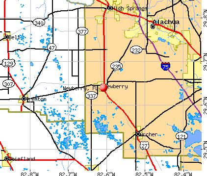 Newberry, FL map