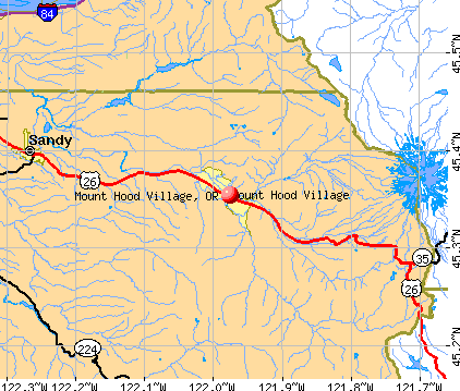 Mount Hood Village, OR map