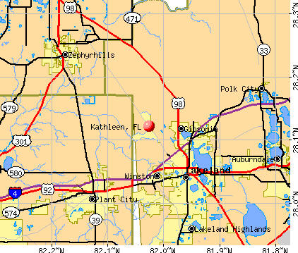 Kathleen, FL map