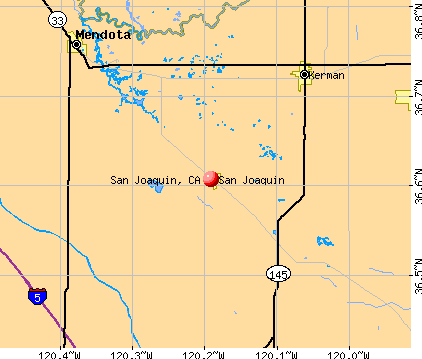 San Joaquin, CA map