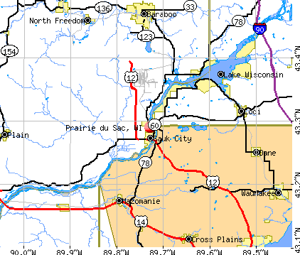 Prairie du Sac, WI map