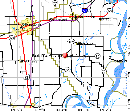 East Prairie, MO map