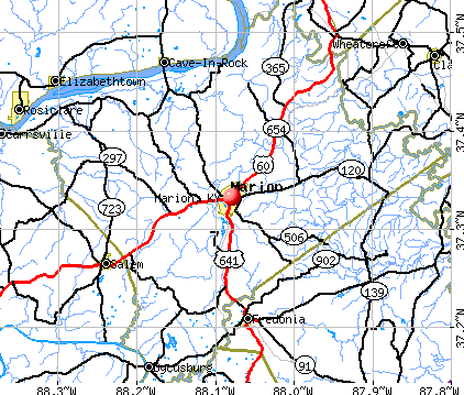 Marion, KY map