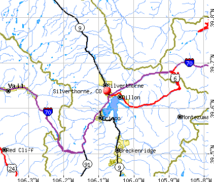 Silverthorne, CO map