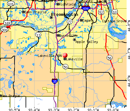 Lakeville, MN map