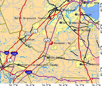 Rossmoor, NJ map