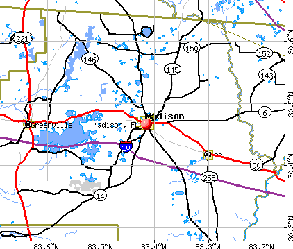 Madison, FL map