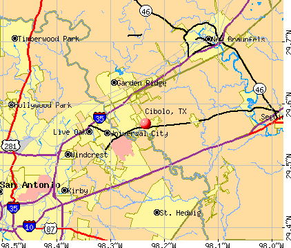 Cibolo, TX map