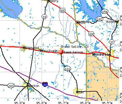 Grand Saline, TX map