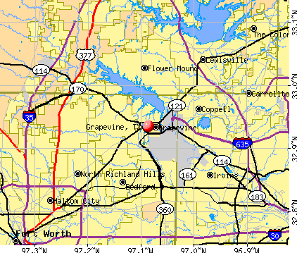 Grapevine, TX map