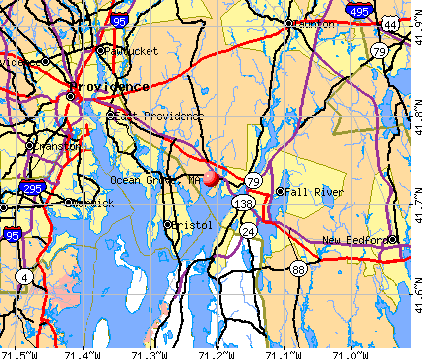 Ocean Grove, MA map