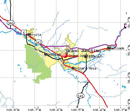 Grand Junction, CO map