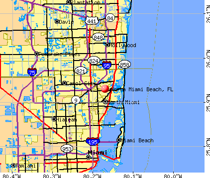 North Miami Beach, FL map