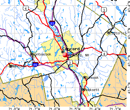 Concord, NH map