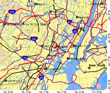 Kearny, NJ map