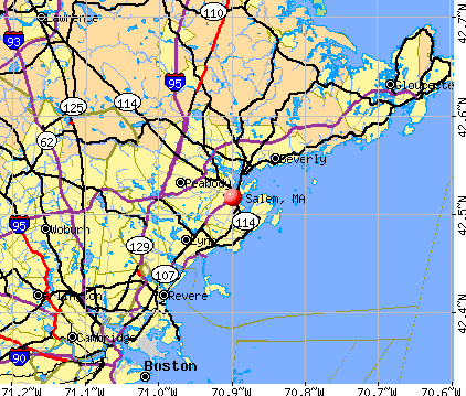Salem, MA map