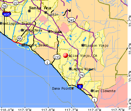 Aliso Viejo, CA map