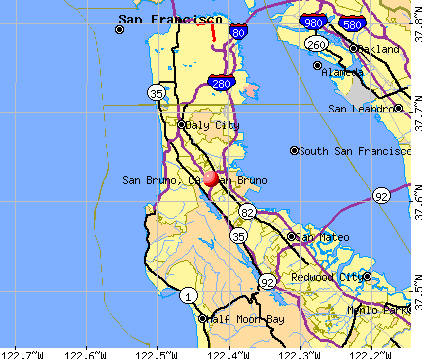 San Bruno, CA map