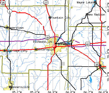 Richmond, IN map