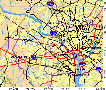 McLean, VA map