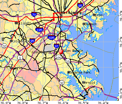 Glen Burnie, MD map