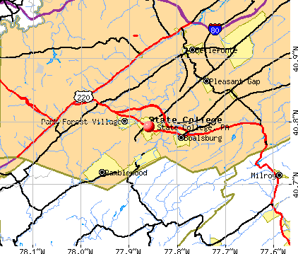 State College, PA map