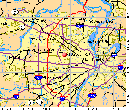 University City, MO map