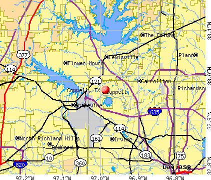 Coppell, TX map