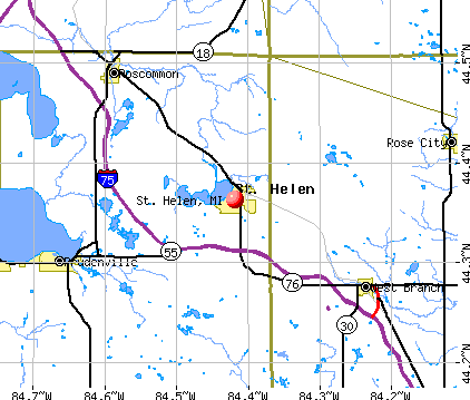 St. Helen, MI map
