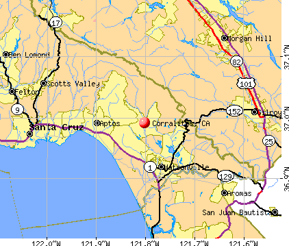 Corralitos, CA map