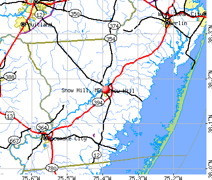 Snow Hill, MD map