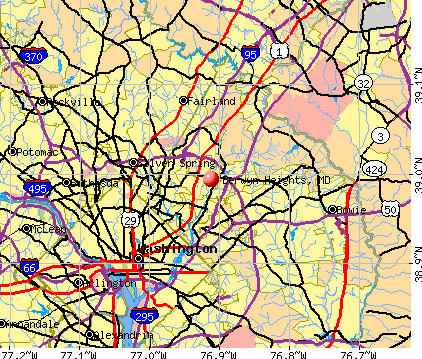 Berwyn Heights, MD map