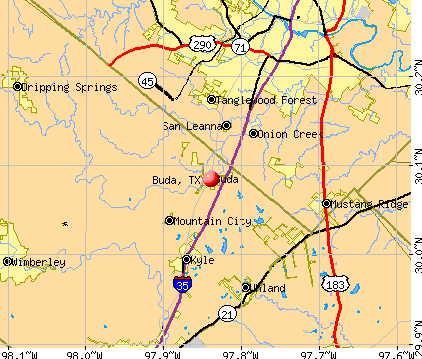Buda, TX map