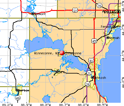 Winneconne, WI map