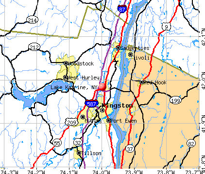 Lake Katrine, NY map