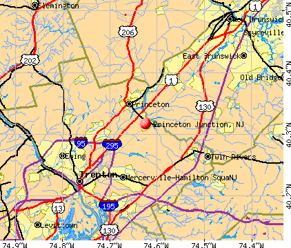 Princeton Junction, NJ map