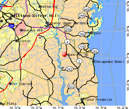 Dunkirk, MD map
