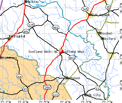 Scotland Neck, NC map