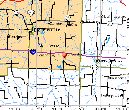 Concordia, MO map