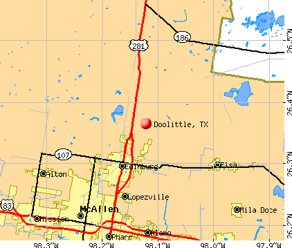 Doolittle, TX map