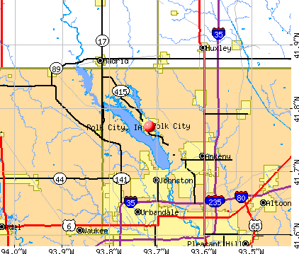 Polk City, IA map