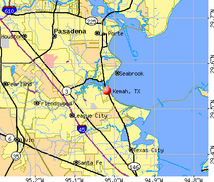 Kemah, TX map