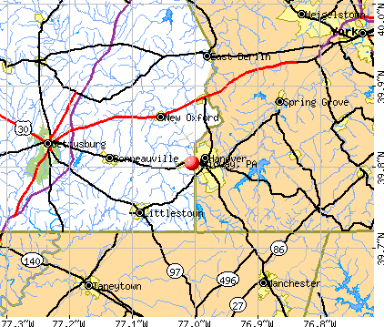 Midway, PA map