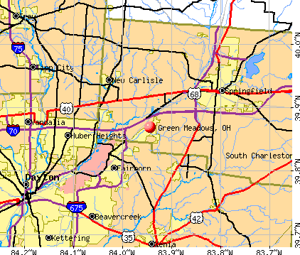 Green Meadows, OH map