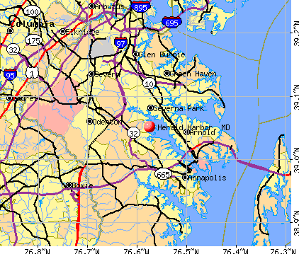 Herald Harbor, MD map