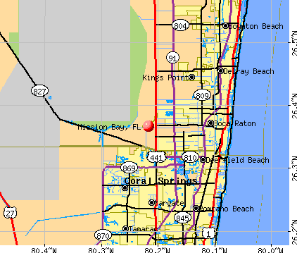 Mission Bay, FL map